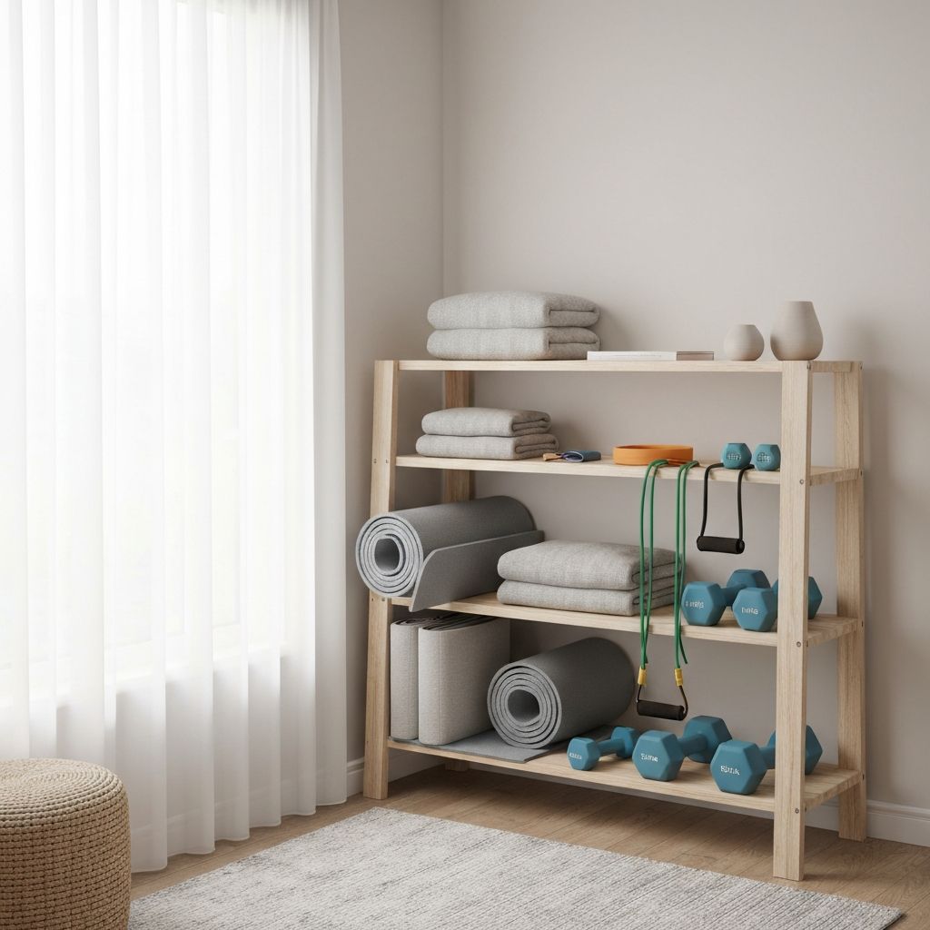 Rangement organisé d'accessoires à domicile