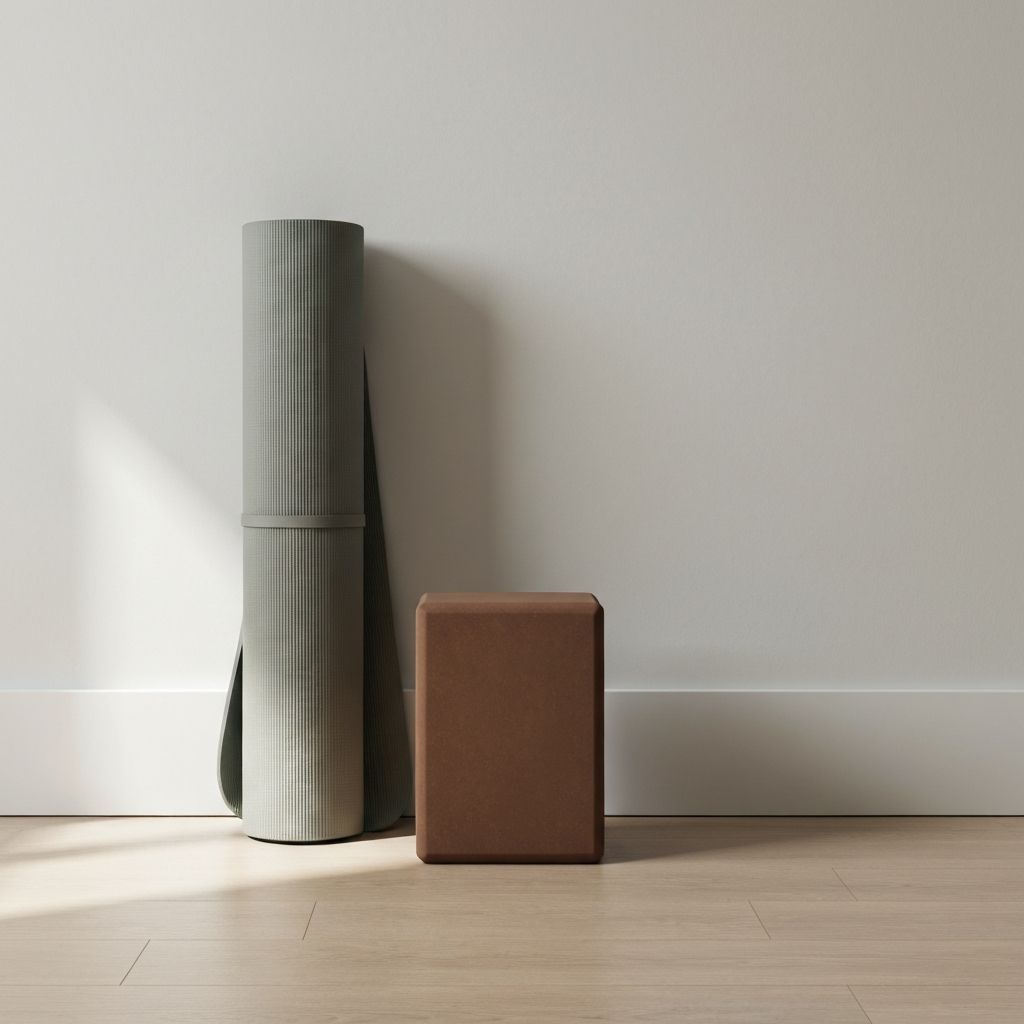 Tapis et bloc de yoga